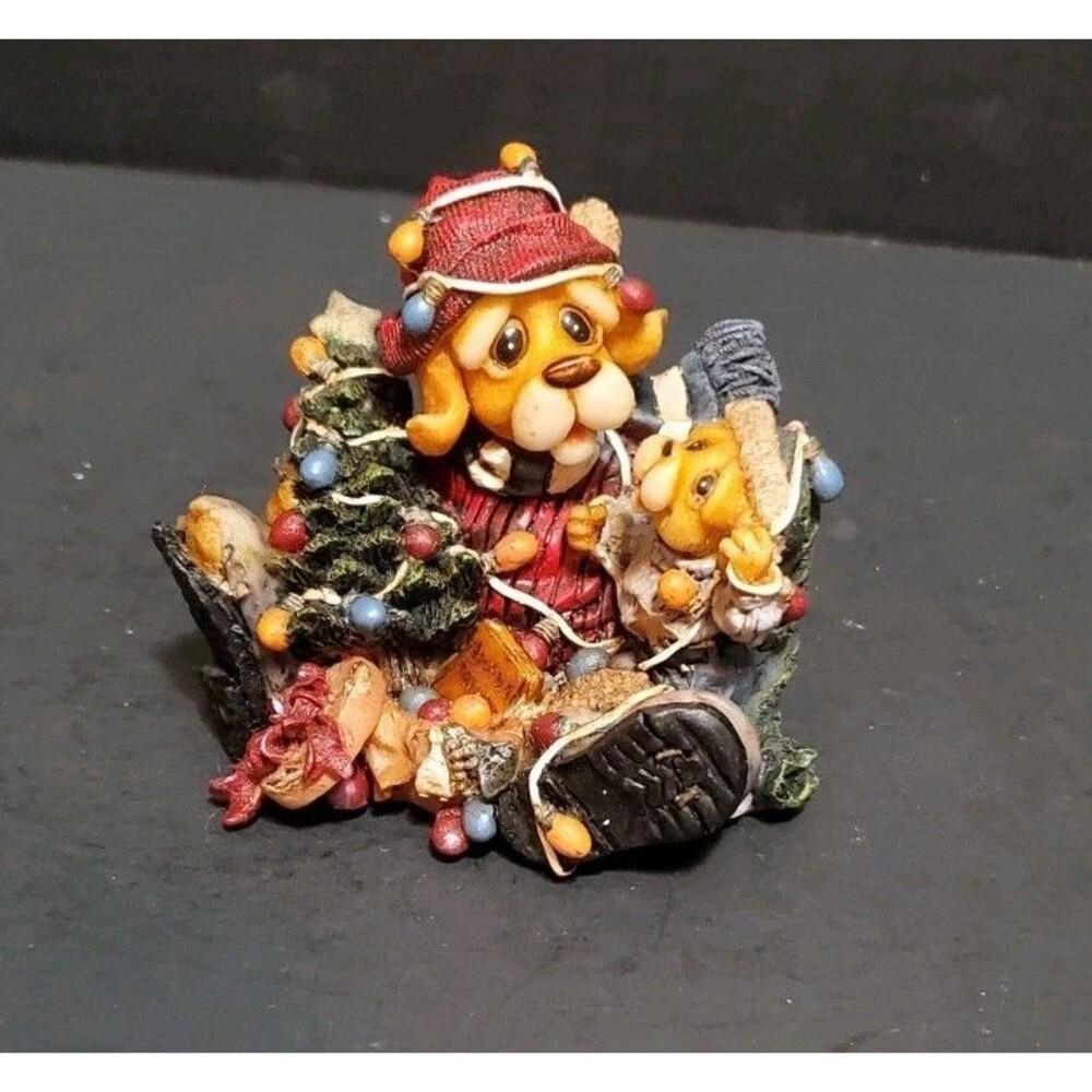 Barkley Crossing Christmas Tails Figurine BC78624 Vtg 1997 Dog Figurine 1A/1735